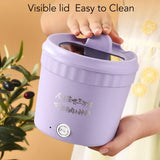 1.2L Non-Stick Electric Hot Pot 450W Rapid Cooker for Noodles Ramen Egg Pasta Soup Porridge Oatmeal Mini Kitchen Appliance