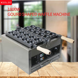 Electric Gourd Shaped Waffle Maker 1800W 10PCS Mini Gourd Shaped Bread Waffle Machine Non-Stick Coating Takoyaki Snak