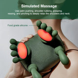 Portable finger pressure neck and back massager, electric deep tissue 4D simulation hand design, relieves and relaxes muscle