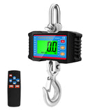 1000KG Industrial Crane Scale Large LCD Auto Lock Steel Hook Heavy Weight Blance Remote Control 2T Digital Hanging Scales
