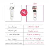 Home Beauty Mini HIFU Machine Ultrasonic RF EMS Facial Lifting Skin Tightening Device Face Chin Neck Eye Anti Wrinkle Massager
