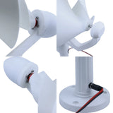 Micro Wind Turbine Generator 50W 12V DC Output Low Start Wind Speed (1.5m/s) Efficient Three-Phase PM Brushless Generator