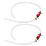 1Pair Brake Bleeder Hose 6MM Durable Reliable Long Lasting One Way Check Valve Tube Bleeding Tool Kit Universal for Motor