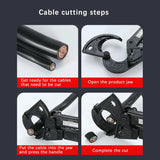 HS-325A/HS-520A Cable Shear Wire Breaker Cable Scissors Cutting Ratchet Cable Shear Tool