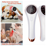 Handheld Cold Laser Therapy Device for Dog Pain Relief Spinal Adhesions Portable Veterinary Use 650nm/808nm Low Level Laser