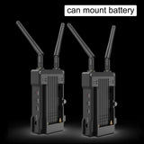 200M 4K Wireless Video Transmission System Transmitter and Receiver Dual HDMI Extender for Camera Live Streaming Support Battery