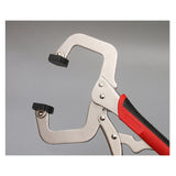 C-Type Pliers 11 Inch Strong Pliers with Oblique Hole with Log Tenon Locator Three-In-One Woodworking