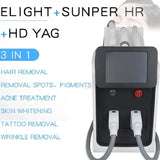 2026 New Trend 3 In 1 Portable Multifunctional Beauty Machine Laser Hair Tattoo Removal Machine IPL + RF + Nd Yag
