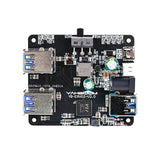 Raspberry Pi/Jetson Nano USB 3.0 Hub Expansion Board - ROS Robot Car Dock with Multi-Port Splitter