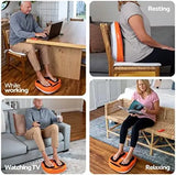 Orange Electric Foot Massager with Remote Control Adjustable Speed Vibration for Legs & Calf Sports & Entertainment Product