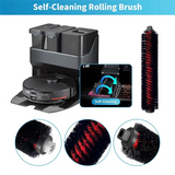 -For Roborock S7 Maxv Ultra / S7 Pro Ultra Vacuum Cleaner Main Side Brush Hepa Filter Mop Cloth Bags Replacement Parts