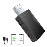 Wired To Wireless Carplay & Android Auto Adapter Plug and Play AI Box 5.8GHz WiFi for OEM Wired CarPlay Android Auto Car Systems