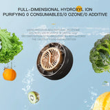 Strong sterilization Rose portable rechargeable ultrasonic fruit and vegetable cleaner vegetable purifier portable fruit cleaner