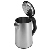 2L Double-Wall Stainless Steel Electric Kettle 1000W Hot Water Boiler with Automatic Power off Feature for Fast Boiling