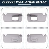 1Pair Car Sun Visor Inside Sunshade Gray For Hyundai I30 I30CW 2008-2011 85201-2L020 85202-2L020