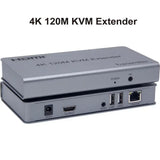 4K 120M KVM Extender Via RJ45 Cat6 Cat7 Cable HDMI HDMI Extender Video Transmitter Receiver Support Laptop USB Mouse Keyboard