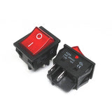 (2Pcs) Welding Machine High Current Ship Switch 40A High Power Rocker Switch KCD4 With Light 4 Pin 2 Gears 25*31mm