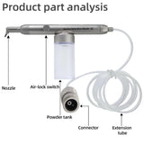 HH Lab Aluminum Oxide Micro Blaster Interface Microetcher Sandblasting Alumina Gun Air Abrasion Polisher 2/4hole Dentistry Tools