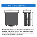 CM-230S Online Conductivity Meter TDS Meter EC Sensor Conductivity Adapts To A Variety OF Electrode Pure Water Monitors