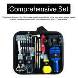 147pcs Watch Repairing Tools Set Watch Maintenance Kit Watches BackCase Opener Watch Battery Change Tool Watchmaker Kit