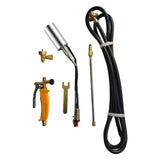 Propane Torch Weed Burner Kit 10FT Hose Heavy Duty with Self Igniter Turbo Control Lever for Weeding Roofing Melting Ice BBQ
