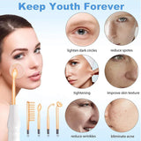 High Frequency Skin Therapy Electrode Wand Neon Electrotherapy Glass Tube  Acne Spot Remover Face Skin Care Home Beauty Machine