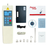 1000N Digital Force Gauge Push Pull Gauge with USB Output 500N Force Meter with Auto Power-Off, Auto Backlit LCD for Lab Tension