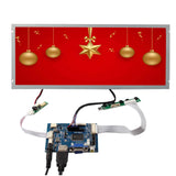 Vga Av1 Av2 Development Board Digital Signage And Displays 1280x480 12.3inch Lcd Display Screen Bar Lcd Display