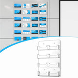 Acrylic Business Card Holder Horizontal Pre Drilled Card Storage Sticker Display Stand Hanging Organizing Marketing Holder