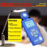 Spectral Illuminometer Digital Lumen Tester High Precision Color Temperature Tester Light Meter Plant Illuminance Tester