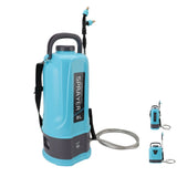 Battery Powered Backpack Sprayer Adjustable Pressure Agricultural Electric Sprayer with 5 Nozzles for Weeding Spraying Cleaning