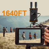 500M Wireless HDMI Extender UVC Live Streaming Video Transmitter and Receiver for DJI Pocket 3 4 Action5/pro/6 Camera Laptop PC