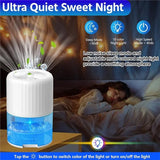Dehumidifiers For Home, For Bedroom With Auto Defrost Function,2200ML Capacity Quiet Small Dehumidifier Eu Plug