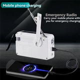 FM/AM Radio Solar Hand Crank Self Powered Radio Multifunctional Portable Emergency Radio With Flashlight