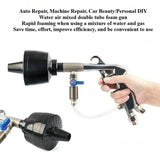 Air Water Mixing Double Tube Foam Gun Double Row Drum Double Line Drum Foaming Cleaning Gun Car Washing Foam Gun Tool