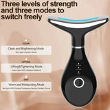 Home Neck Massager Heating EMS Vibrating Massagers Necks Lifting Firming Beauty Devices Portable Brightening Skin Instruments