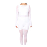Surebeauty 10pcs New White Roller Massage Vaccum Body Shaping Underpants Slimming Massage Suit