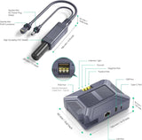 Exclusive Compatibility with 5-in-1 180W Boost GigE PoE Injector Surge Protection with Splitter