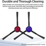 For Eureka E20 Plus Robot Vacuum Replacement Accessories- 4 Pack Filters, 8-Pack Side Brushes, 6-Pack Mop Pods& 2 M