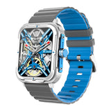 D09 Outdoor Sports Smartwatch Men Metal Craftsmanship Mechanical Design 2-Tone Strap 1.9 Inch IPS DAFIT App 128MB Memory BT Call