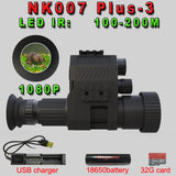 Megaorei NK007 Plus AI Zoom Infrared Night Vision Scope Sight 1080P HD Tactical Monocular Telescope Camera for Hunting