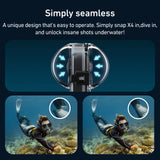 Waterproof Case for Insta360 X4 Underwater 50M Invisible Diving Housing Cover Dive Shell for Insta360 X4