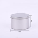 20pcs Small Metal Round Tin Silver Storage Box Case