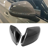 Car Snap-On Rearview Mirror Cover Carbon Fiber Side Wing Mirror Cover For Q7 2016-2024 Q5 2018-2024