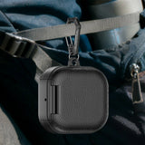 PU Leather Protective Case Cover Fits for Samsung Galaxy Buds4/4Pro Earbuds Sleeve Case Shockproof Anti‑Drop Scratch-Resistant