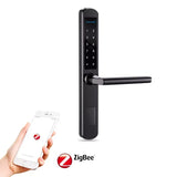 Tuya WIFI Smart Digital Door Locks Hotel Fingerprint Card Access for Secure Entry