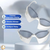 Portable Eye Massage Instrument Rechargeable Eye Massager Heat Compress Eyes Massage Equipment Vibrator Dark Circles Massagers