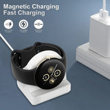 Desktop Dock Charger Adapter Stand Holder Silicone Non-Slip Charger Stand Charging Dock Stand for Google Pixel Watch 3 41mm 45mm