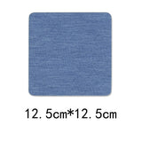 100pcs Denim Patches for Jean Clothing DIY Fabric Iron On Patches Appliques Repair Jeans Pants Elbow Knee Apparel