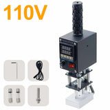 Hand-Held Leather Hot Foil Stamping Machine Copper Mould Wooden Paper LOGO Labeling Soldering Embossing Tool Heating Size 8*10cm